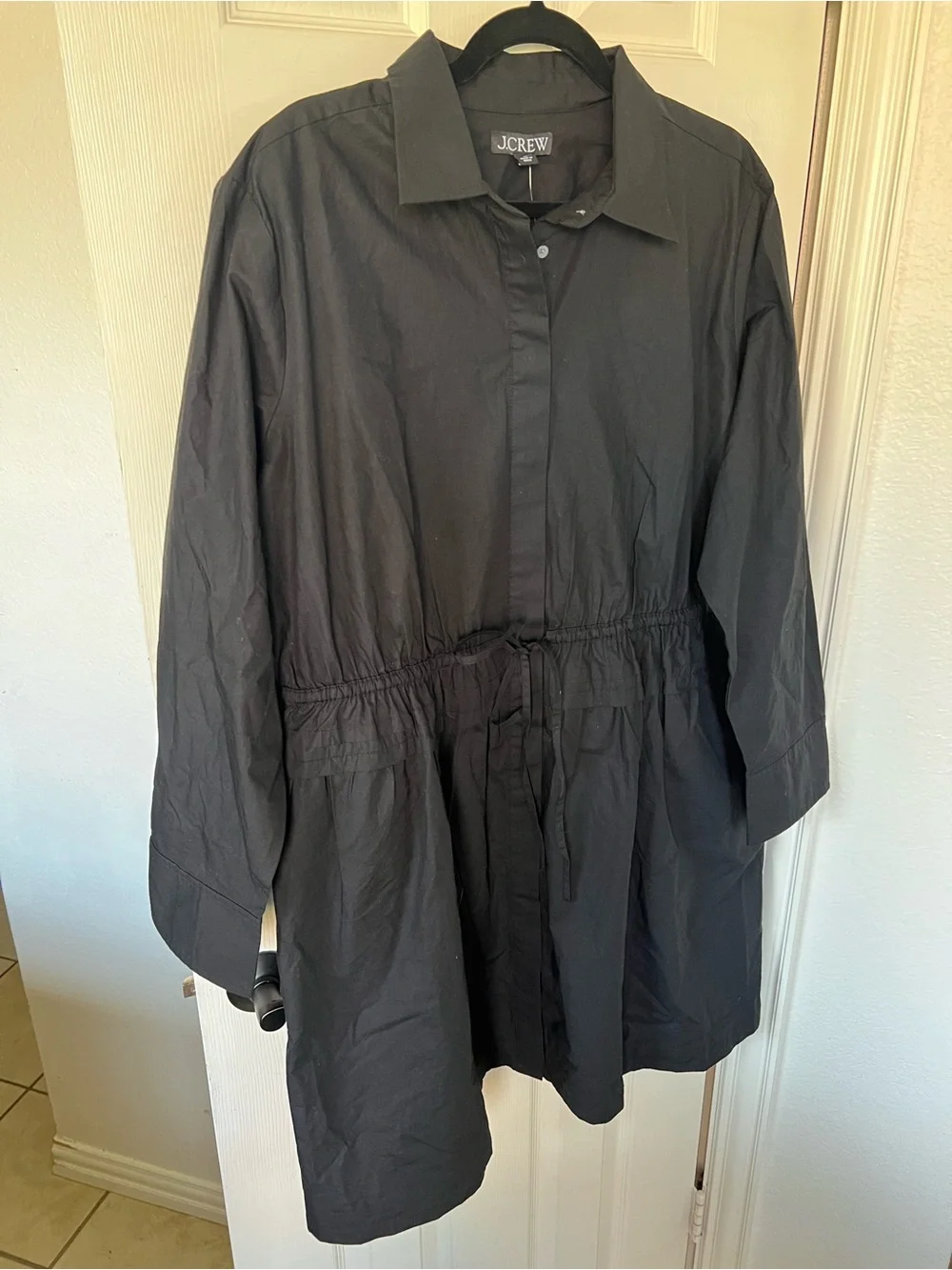 NWT J.Crew Elena Mini Shirt-Dress in Cotton Poplin